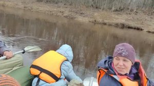 Разлив на реке Кострома. Сплав 110 км на байдарках. Апрель 2022