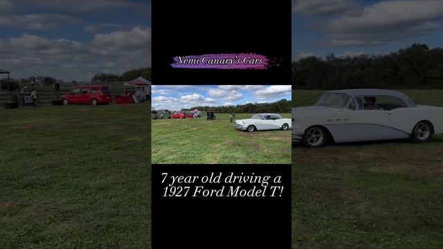 1927 Ford Model T with 7 year old girl driving!