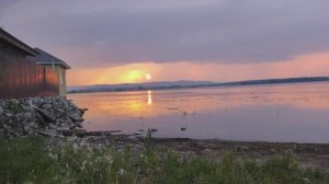 Вечер перед грозой на озере Большие Касли