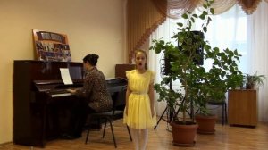 концерт в музыкальной школе. сольное пение во 2 классе