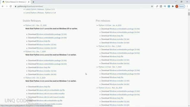 How to install python on Desktop | python 3.9 | telugu | unq coder