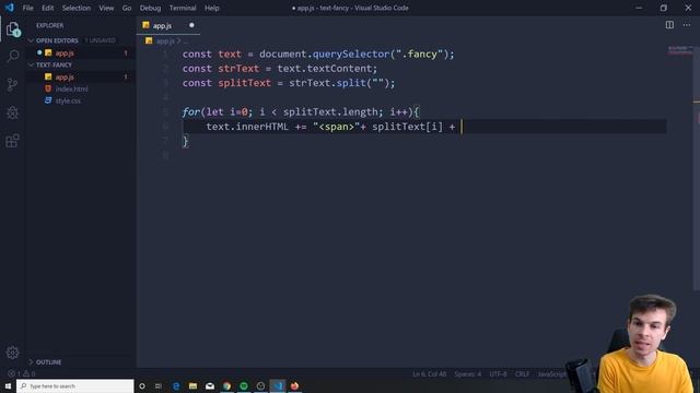 Vanilla Javascript Text Animation Tutorial