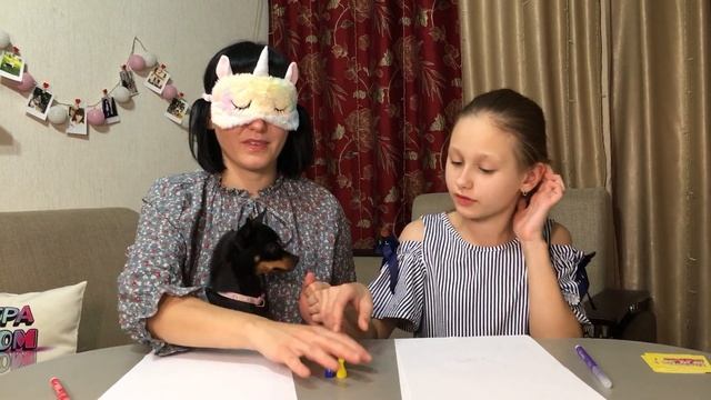 СЛЕПОЙ ХУДОЖНИК ЧЕЛЛЕНДЖ / РИСУЕМ ЗАКРЫТЫМИ ГЛАЗАМИ