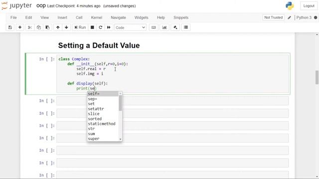 How to Initialize Variables of the Class with Default Values in Python