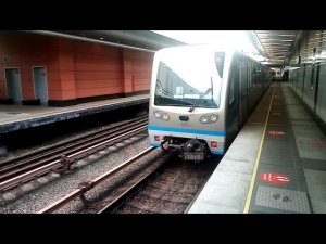 Московское метро. Русичи 81-740/741 на станции Кунцевская (АПЛ).