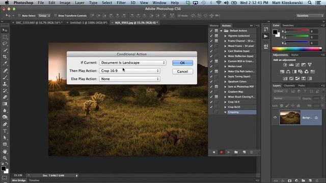 161 Photoshop's Conditional Actions смотреть онлайн