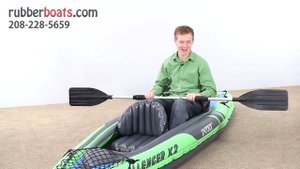 Надувной двухместный каяк Intex Challenger K2 68306