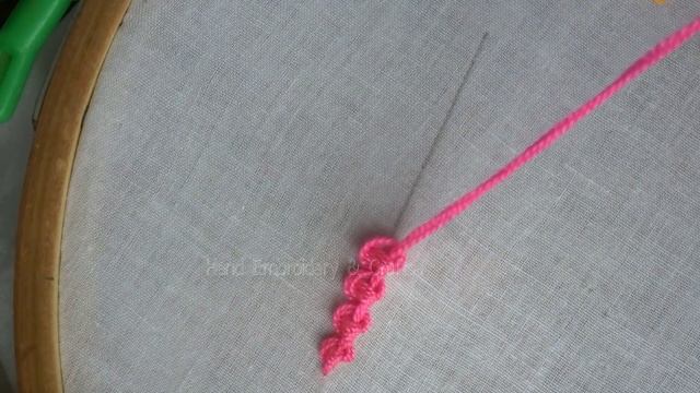 Basic hand embroidery tutorial , palestrina double knot stitch,twilling embroidery stitch