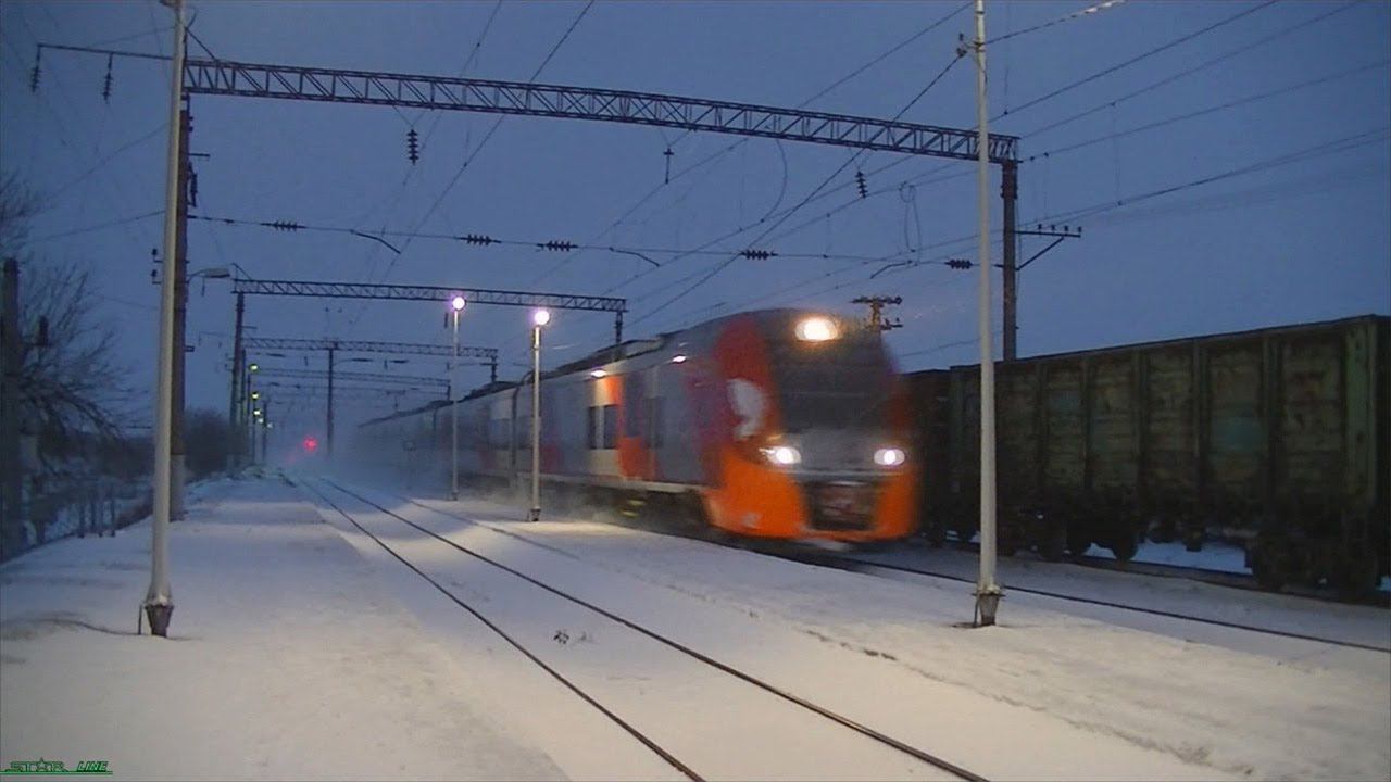 "Ласточка" ЭС1-036 Краснодар - Кисловодск смотреть онлайн