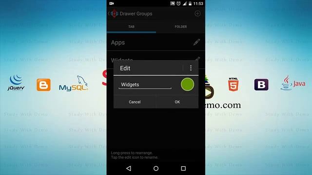 How to remove Widgets Tab in Nova Launcher смотреть онлайн