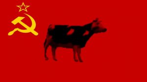 Корова танцует под СССР.