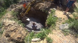 Монтаж септика СептоБак. Установка при высоком уровне грунтовых вод