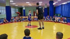 тренировка юных борцов (5-7 лет).  вольная борьба.