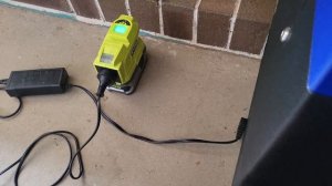 Ryobi 18v power inverter running a fridge