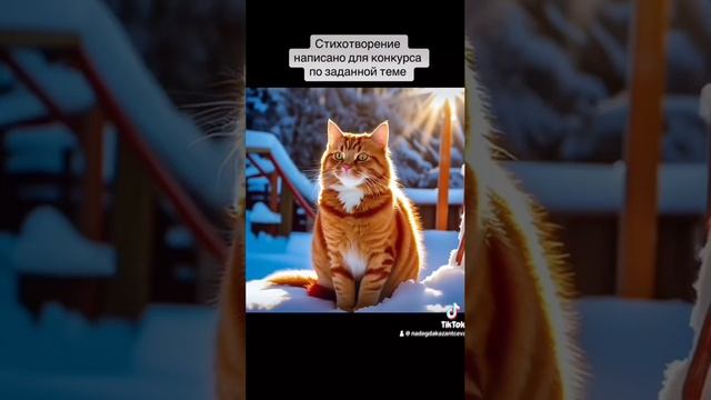 Стихотворение "Рыжий кот"