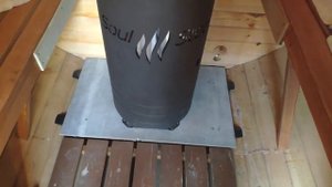 Тест нового поддона для печи в бане-бочке от Миасских бань и саун с  А. Казельским и Анатолием ЖПК