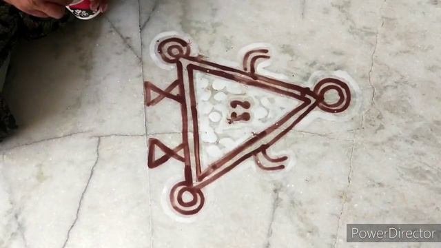 Traditional Paglya MANDANA For Diwali