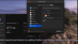 How to Configure macOS for AweSun