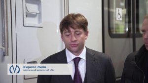 Первый поезд нового поколения "Балтиец" вышел на Линию 1