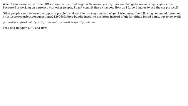 Running "bundle install" changes "git://" to "" in Gemfile.lock смотреть онлайн