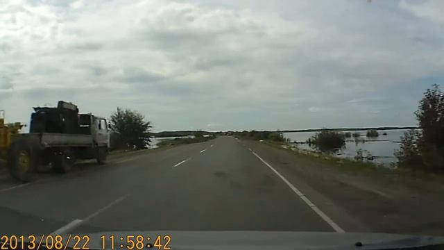 Трасса Комсомольск - Хабаровск 22.08.2013 Паводок смотреть онлайн