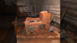 Печь-женскими руками,с духовкой и плитой!????