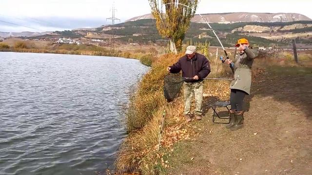 Вот ЭТО РЫБАЛКА в Кисловодске на Дальнем кордоне. #белыйАмур #зеркальныйКарп