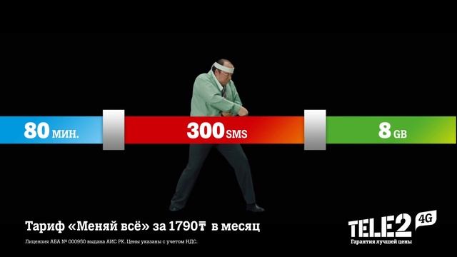 Tele2 - тариф "Меняй всё". Просто обменивай ненужные минуты и SMS на GB и наоборот