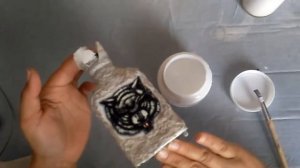Декор бутылки своими руками. Подарок мужчине.