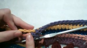 Вязание крючком. Описание. Урок 4. Ряд 35. Красивый плед – мандала, цветы, узоры, мотивы крючком