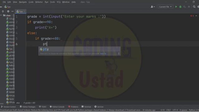 Nested if else  statement in Python