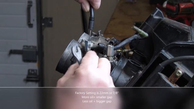 Yamaha Phazer, ADJUST OIL PUMP CABLE смотреть онлайн