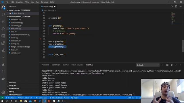 ? Python 3 crash course 2020 - #12 Functions