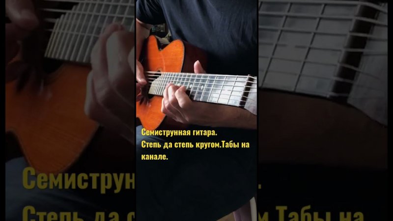 Семиструнная гитара. Степь да степь кругом. #семиструннаягитара