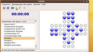 Peg Solitaire game and solver