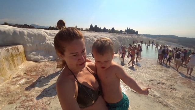 Турция. Памуккале - красивейшее место. Уникальные термальные источники. смотреть онлайн