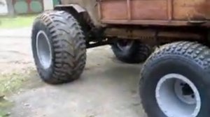 Т- 16 на экспериментальных колесах низкого давления.