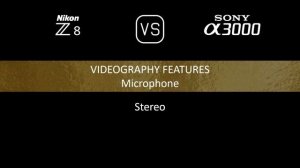 Nikon Z8 vs. Sony A3000: A Comparison of Specifications