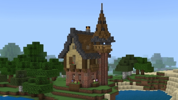 КАК ПОСТРОИТЬ МАЛЕНЬКИЙ СРЕДНЕВЕКОВОЙ ДОМ В МАЙНКРАФТ смотреть онлайн