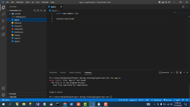 Lets Start first Programing class with Typescript.(part 4)