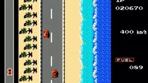 Road Fighter NES Game [All Stages]