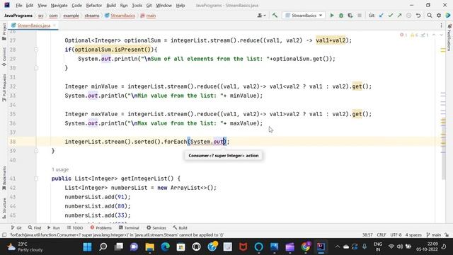 Java 8 Stream operations with examples