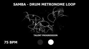 Samba | Drum Metronome Loop | 75 BPM