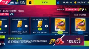 Asphalt 9 [Touchdrive] Car Hunt: FERRARI FXX K | LAMBORGHINI CENTENARIO & TRION NEMESIS