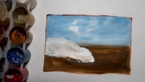 Рисуем первую весеннюю траву, как нарисовать первую траву красками, схема, поэтапно