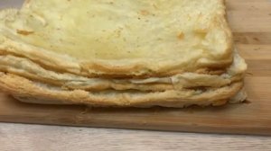 Самый ЛЕНИВЫЙ НАПОЛЕОН за 30 минут!!!Торт НАПОЛЕОН из готового слоёного теста!!! #Наполеон#