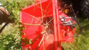 Измельчитель веток ВХ42R и МТЗ 320