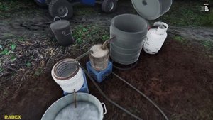 PAINTING THE VEHICLE - TEST OF NEW TIRES IN THE MUD - Junkyard Truck #10 | Radex