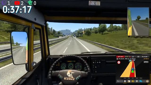 Играю на клавиатуре Euro Truck Simulator 2 СТРИМ смотреть онлайн