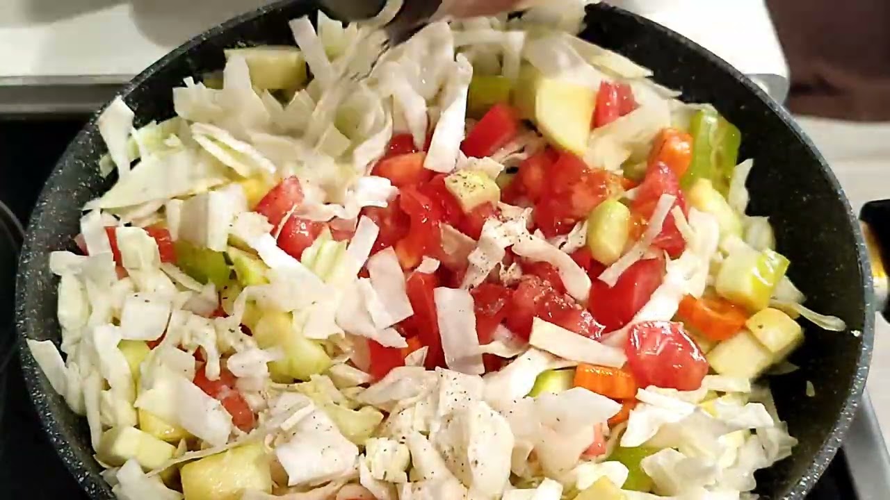 Овощное рагу из домашних овощей Полезная еда Готовим вкусно и быстро